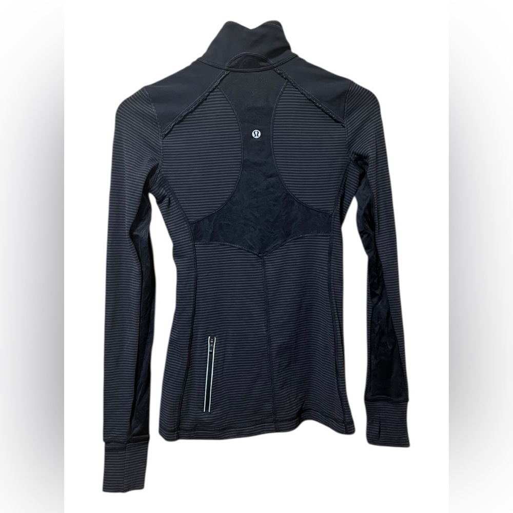 Lululemon Star Runner Pullover – Hyper Stripe Black – Size 4 - Picture 3 of 4